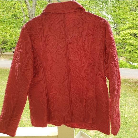 Red Roses Peacoat - Picture 2 of 4